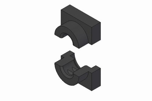 Standard Stecker Pressteil rund