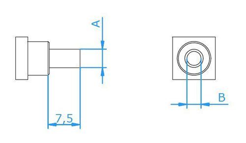 Crimpeinsatz für Standard Stecker Edelstahl – Bild 3